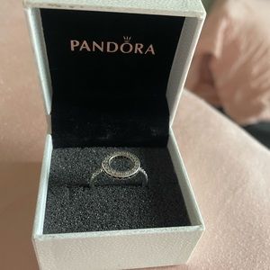 Pandora sparkling halo ring